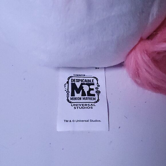 Universal Studios Despicable Me Agnes Fluffy Unicorn Cutie Plush - Picture 6 of 8